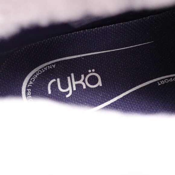 NEW Ryka Anchorage Mids Water-Repellent Suede Faux Fur Ankle Boots Size 11 Wide - Picture 7 of 9